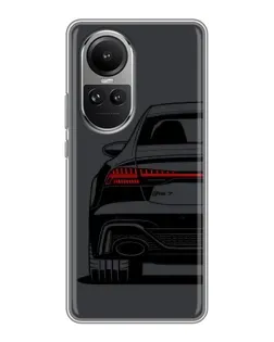 Чехол для OPPO Reno 10 с картинкой «Задняя часть Audi — арт»