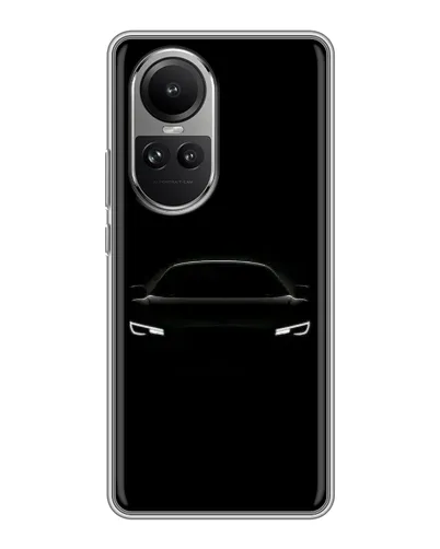 Чехол для OPPO Reno 10 с картинкой «Взгляд Audi в темноте»
