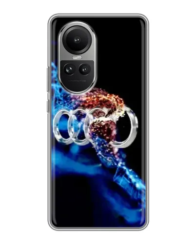 Чехол для OPPO Reno 10 с картинкой «Энергия лого Audi»
