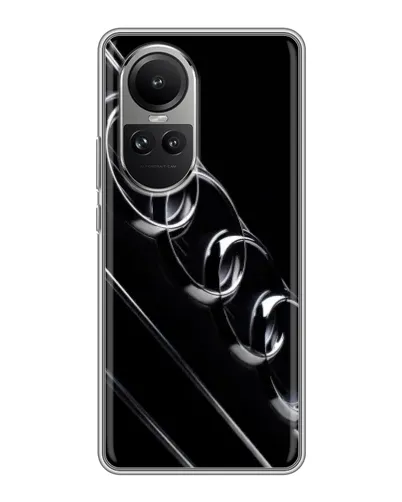 Чехол для OPPO Reno 10 с картинкой «Audi — абстрактные кольца»