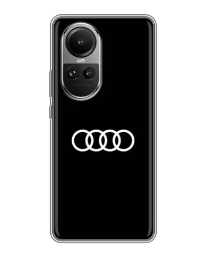 Чехол для OPPO Reno 10 с картинкой «Audi White Logo»