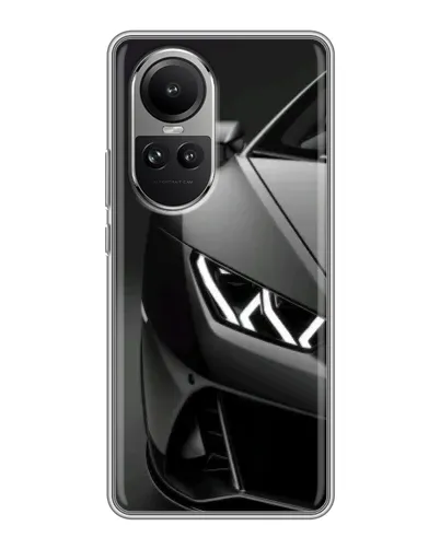 Чехол для OPPO Reno 10 с картинкой «Lamborghini фары детализация»
