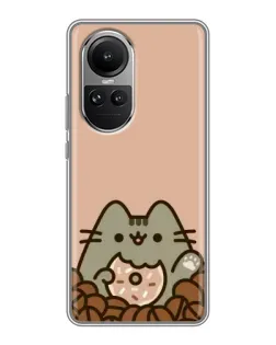 Чехол для OPPO Reno 10 с картинкой «Кофейный Пушин»