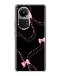 Чехол для OPPO Reno 10 с картинкой «Розовые ленты»