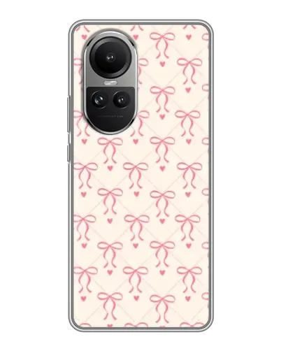Чехол для OPPO Reno 10 с картинкой «Розовые бантики Coquette» Чехол для OPPO Reno 10 с картинкой «Розовые бантики Coquette»