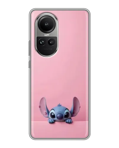 Чехол для OPPO Reno 10 с картинкой «Stitch выглядывает»