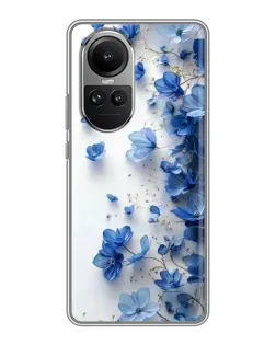 Чохол для OPPO Reno 10 з картинкою «Блакитний квітковий каскад» Чохол для OPPO Reno 10 з картинкою «Блакитний квітковий каскад»