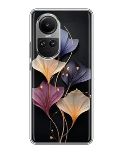 Чохол для OPPO Reno 10 з картинкою «Лілові квіти грації» Чохол для OPPO Reno 10 з картинкою «Лілові квіти грації»