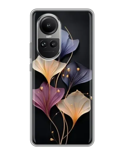 Чехол для OPPO Reno 10 с картинкой «Лиловые цветы грации»