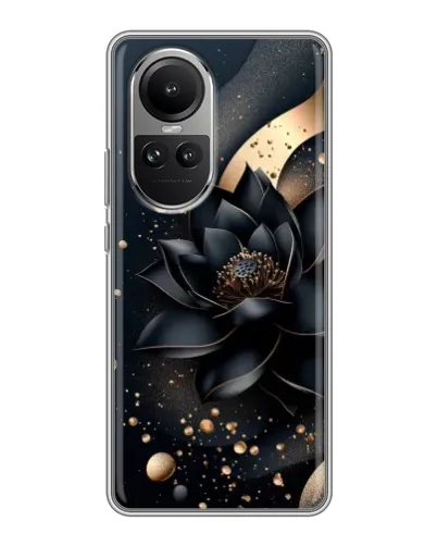 Чехол для OPPO Reno 10 с картинкой «Черный лотос»