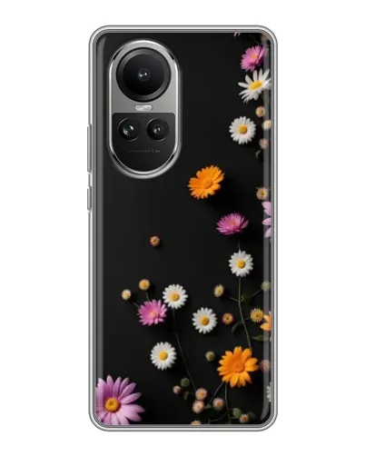 Чехол для OPPO Reno 10 с картинкой «Цветочная композиция»