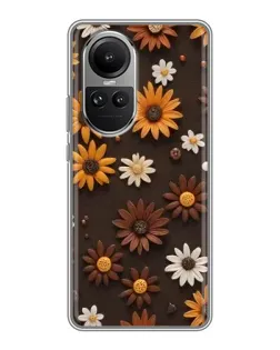 Чохол для OPPO Reno 10 з картинкою «Візерунок з маленьких соняшників» Чохол для OPPO Reno 10 з картинкою «Візерунок з маленьких соняшників»