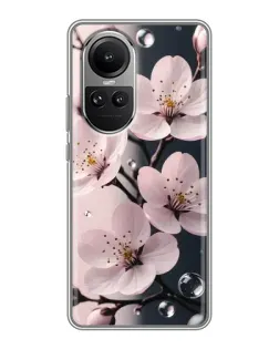 Чохол для OPPO Reno 10 з картинкою «Ніжня сакура та краплі» Чохол для OPPO Reno 10 з картинкою «Ніжня сакура та краплі»