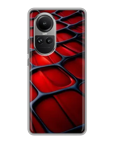 Чехол для OPPO Reno 10 с картинкой «Красная глянцевая сетка» Чехол для OPPO Reno 10 с картинкой «Красная глянцевая сетка»