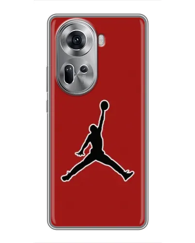 Чехол для OPPO Reno 11 5G с картинкой «Jordan Red Back» Чехол для OPPO Reno 11 5G с картинкой «Jordan Red Back»