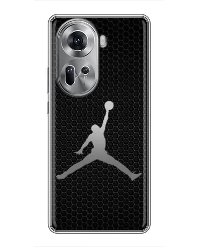 Чехол для OPPO Reno 11 5G с картинкой «Jordan Dark Carbon» Чехол для OPPO Reno 11 5G с картинкой «Jordan Dark Carbon»