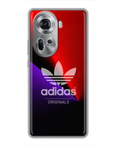 Чехол для OPPO Reno 11 5G с картинкой «Adidas Red Neon» Чехол для OPPO Reno 11 5G с картинкой «Adidas Red Neon»