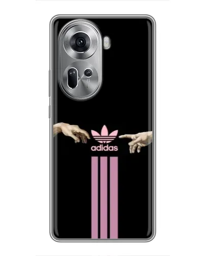Чехол для OPPO Reno 11 5G с картинкой «Adidas Hands» Чехол для OPPO Reno 11 5G с картинкой «Adidas Hands»