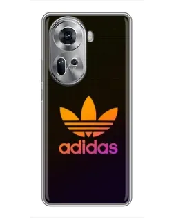 Чехол для OPPO Reno 11 5G с картинкой «Градиент Adidas» Чехол для OPPO Reno 11 5G с картинкой «Градиент Adidas»
