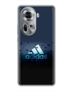 Чехол для OPPO Reno 11 5G с картинкой «Adidas Water Drops» Чехол для OPPO Reno 11 5G с картинкой «Adidas Water Drops»