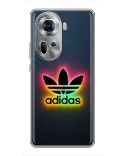 Чехол для OPPO Reno 11 5G с картинкой «Неоновый Adidas» Чехол для OPPO Reno 11 5G с картинкой «Неоновый Adidas»