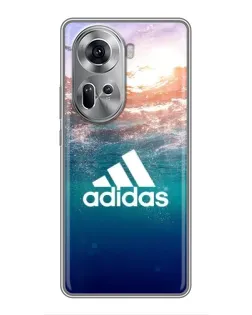 Чехол для OPPO Reno 11 5G с картинкой «Океанская глубина адидас» Чехол для OPPO Reno 11 5G с картинкой «Океанская глубина адидас»