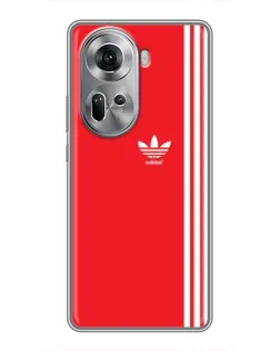 Чехол для OPPO Reno 11 5G с картинкой «Красный минимализм Adidas» Чехол для OPPO Reno 11 5G с картинкой «Красный минимализм Adidas»