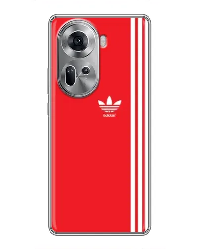 Чехол для OPPO Reno 11 5G с картинкой «Красный минимализм Adidas» Чехол для OPPO Reno 11 5G с картинкой «Красный минимализм Adidas»