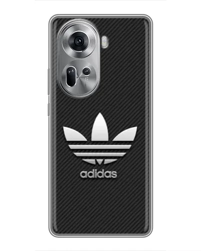 Чехол для OPPO Reno 11 5G с картинкой «Adidas Карбоновая текстура» Чехол для OPPO Reno 11 5G с картинкой «Adidas Карбоновая текстура»