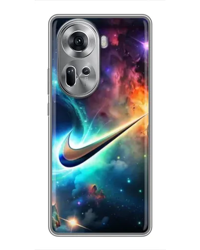 Чехол для OPPO Reno 11 5G с картинкой «Космический Nike Swoosh» Чехол для OPPO Reno 11 5G с картинкой «Космический Nike Swoosh»