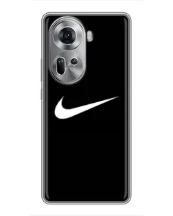 Чехол для OPPO Reno 11 5G с картинкой «Минималистический Найк»