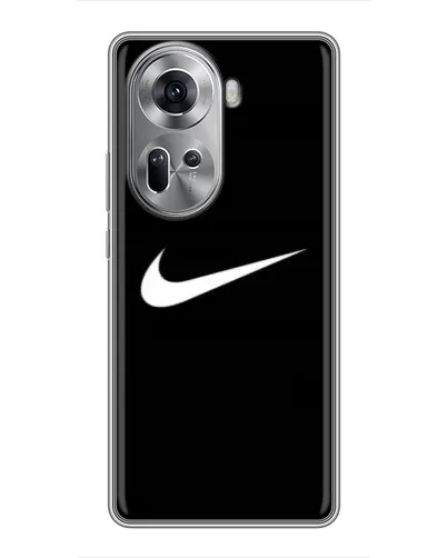 Чехол для OPPO Reno 11 5G с картинкой «Минималистический Найк» Чехол для OPPO Reno 11 5G с картинкой «Минималистический Найк»
