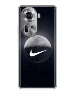 Чехол для OPPO Reno 11 5G с картинкой «Nike в стиле граффити»