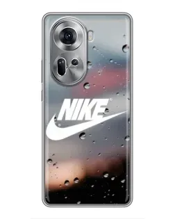 Чехол для OPPO Reno 11 5G с картинкой «Nike в стиле ретро»