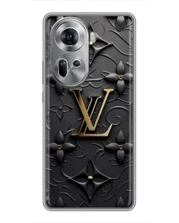 Чехол для OPPO Reno 11 5G с картинкой «Кожаная текстура LV» Чехол для OPPO Reno 11 5G с картинкой «Кожаная текстура LV»