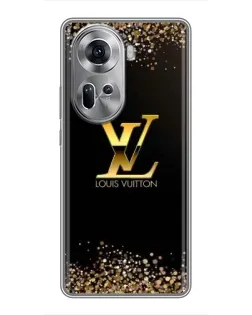 Чехол для OPPO Reno 11 5G с картинкой «LV — золотые искры» Чехол для OPPO Reno 11 5G с картинкой «LV — золотые искры»