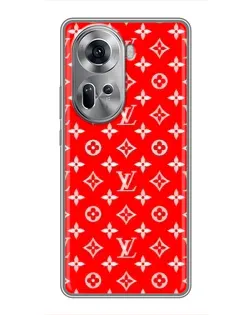 Чехол для OPPO Reno 11 5G с картинкой «Яркий паттерн LV» Чехол для OPPO Reno 11 5G с картинкой «Яркий паттерн LV»