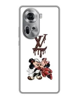 Чехол для OPPO Reno 11 5G с картинкой «LV и Микки Маус» Чехол для OPPO Reno 11 5G с картинкой «LV и Микки Маус»