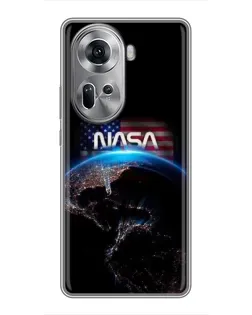 Чехол для OPPO Reno 11 5G с картинкой «Земля из космоса NASA» Чехол для OPPO Reno 11 5G с картинкой «Земля из космоса NASA»