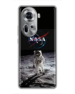 Чехол для OPPO Reno 11 5G с картинкой «Астронавт на Луне» Чехол для OPPO Reno 11 5G с картинкой «Астронавт на Луне»