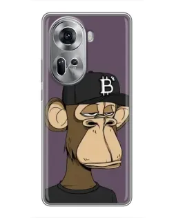 Чехол для OPPO Reno 11 5G с картинкой «Bored Ape в кепке» Чехол для OPPO Reno 11 5G с картинкой «Bored Ape в кепке»