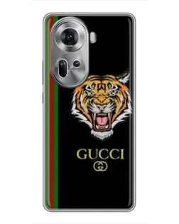 Чехол для OPPO Reno 11 5G с картинкой «Тигр Gucci»