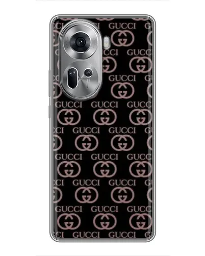 Чехол для OPPO Reno 11 5G с картинкой «Классическая монограмма Gucci»