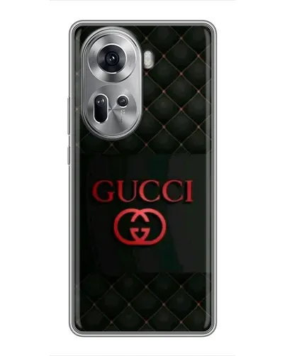 Чехол для OPPO Reno 11 5G с картинкой «Gucci — стеганый черный»