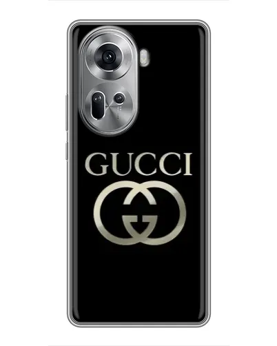 Чехол для OPPO Reno 11 5G с картинкой «Gucci — золото на черном» Чехол для OPPO Reno 11 5G с картинкой «Gucci — золото на черном»