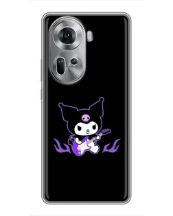 Чехол для OPPO Reno 11 5G с картинкой «Электрическая Kuromi» Чехол для OPPO Reno 11 5G с картинкой «Электрическая Kuromi»