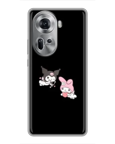Чехол для OPPO Reno 11 5G с картинкой «My Melody и Kuromi»