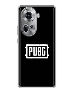 Чехол для OPPO Reno 11 5G с картинкой «Лого BMW — металлический блеск»
