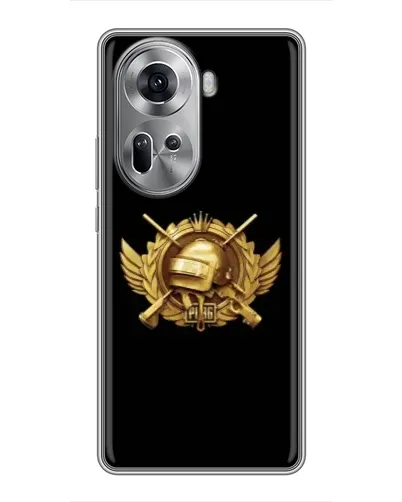 Чехол для OPPO Reno 11 5G с картинкой «PUBG — оранжевый градиент»