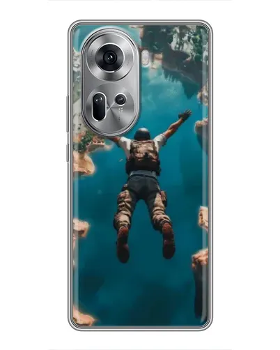 Чехол для OPPO Reno 11 5G с картинкой «PUBG — свободное падение»
